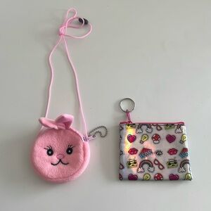 2 mini coin pouches